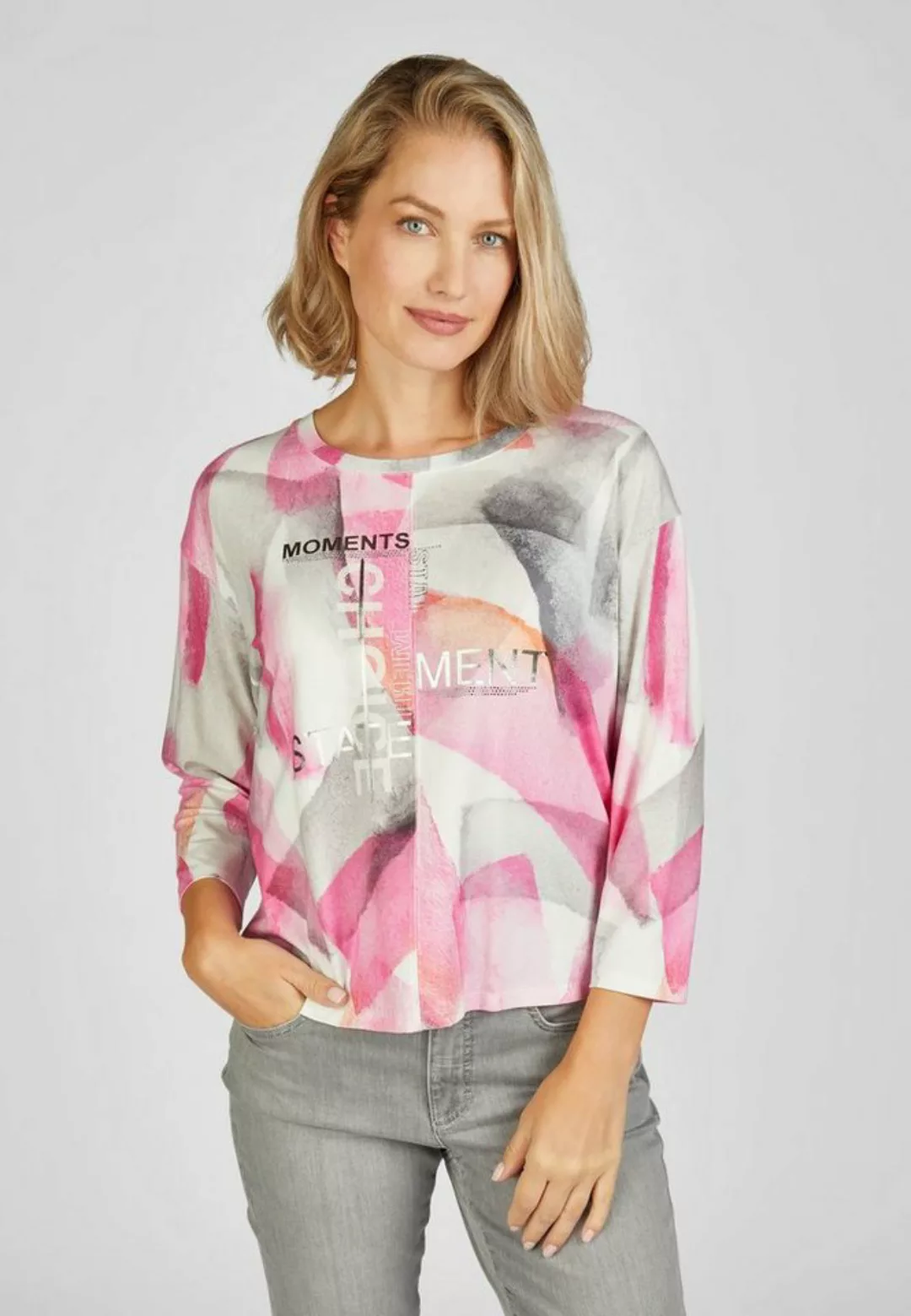 Rabe Print-Shirt RABE 3/4-Arm Shirt mit Wording günstig online kaufen