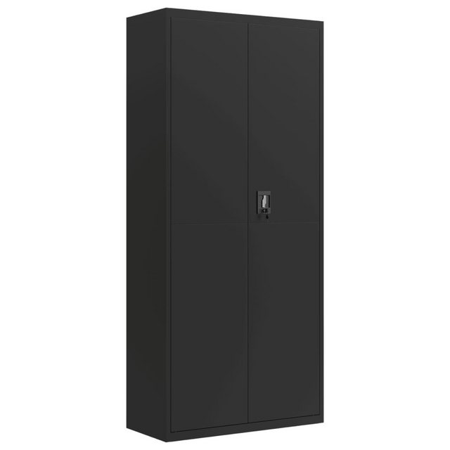 vidaXL Aktenschrank Aktenschrank Schwarz 90x40x200 cm Stahl günstig online kaufen