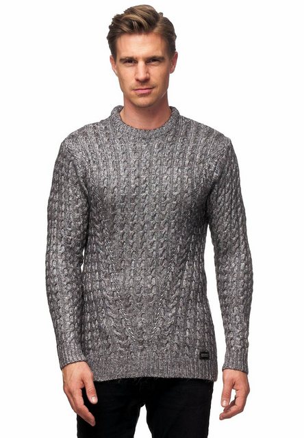 Rusty Neal Strickpullover, mit trendigem Zopfmuster günstig online kaufen