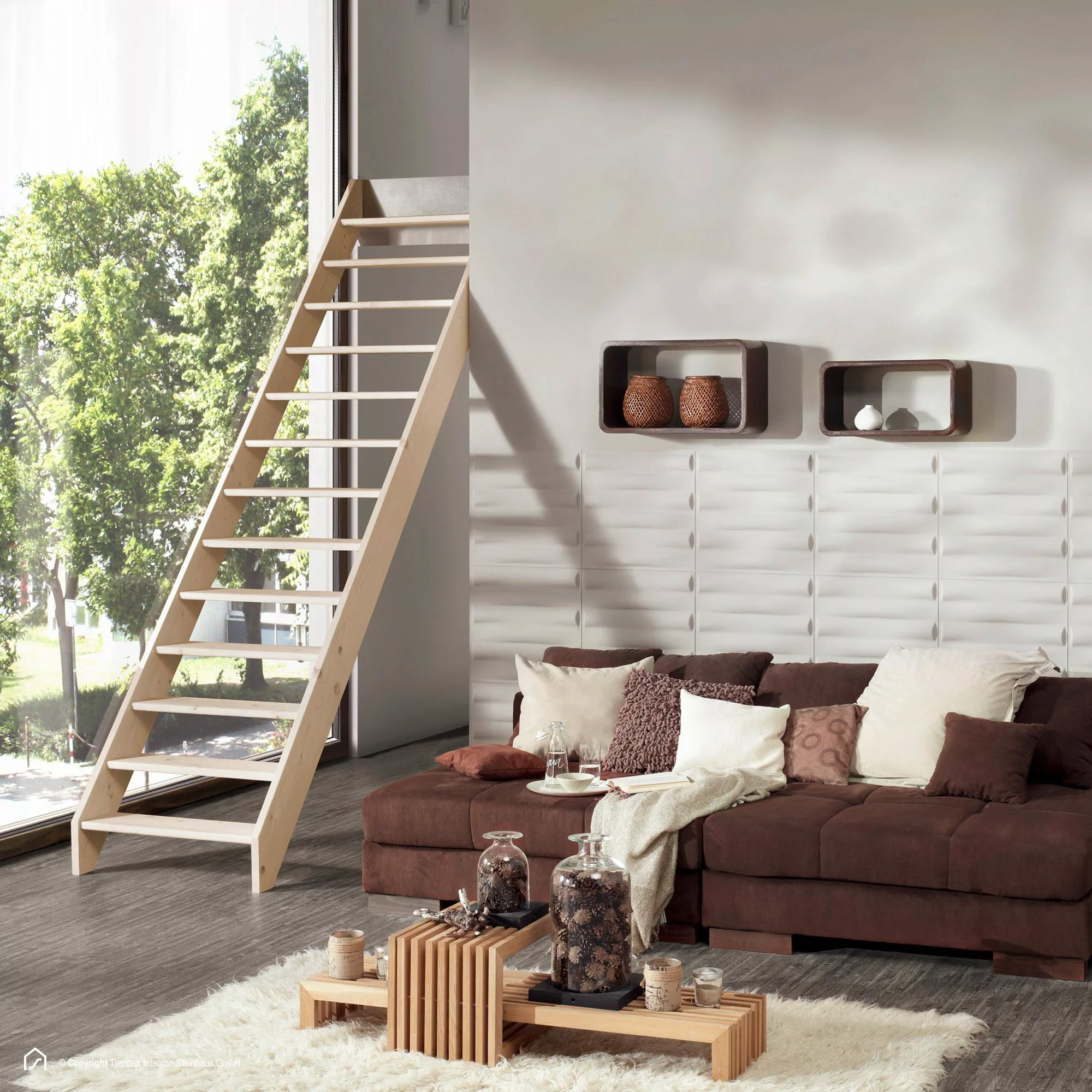 Treppen Intercon Raumspartreppe Casablanca gerade, 60 günstig online kaufen