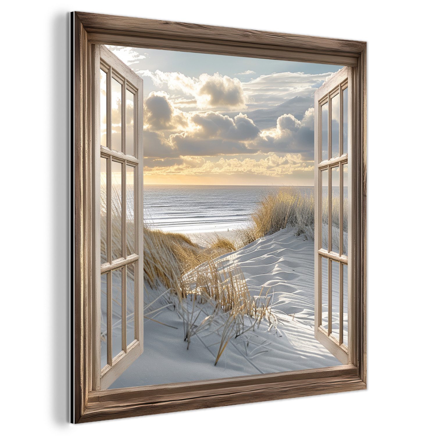 MuchoWow Metallbild Aussicht - Strand - günstig online kaufen