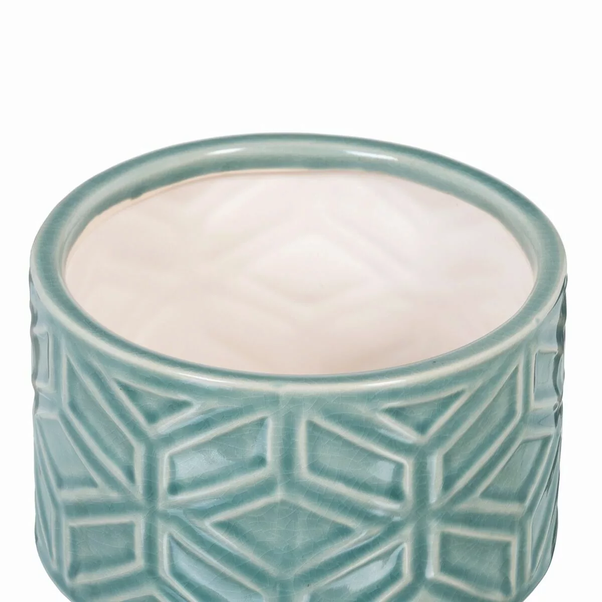 Blumentopf 17,5 X 17,5 X 14 Cm Aus Keramik Blau günstig online kaufen