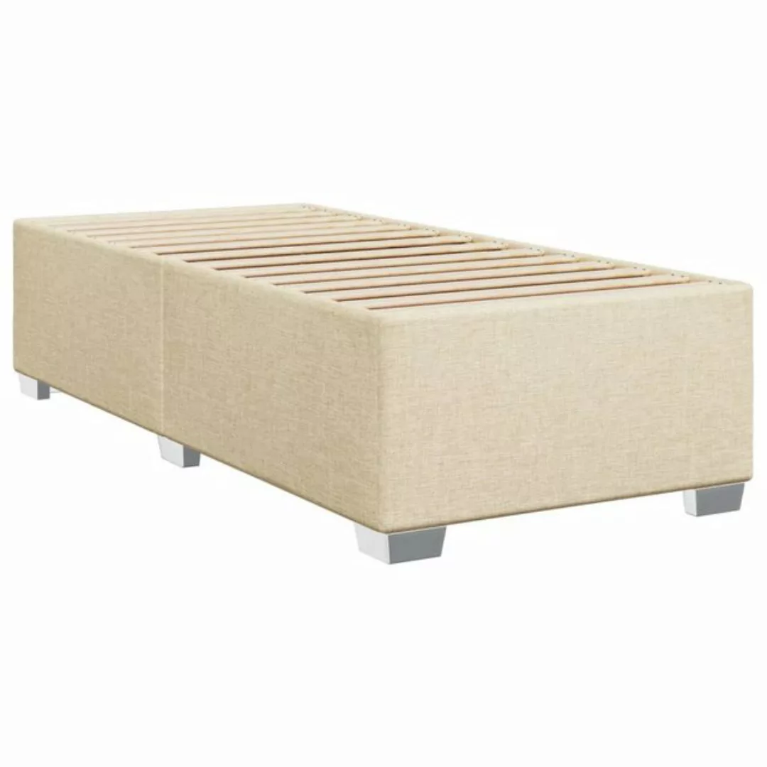 vidaXL Bett Bettgestell Creme 90x200 cm Stoff günstig online kaufen