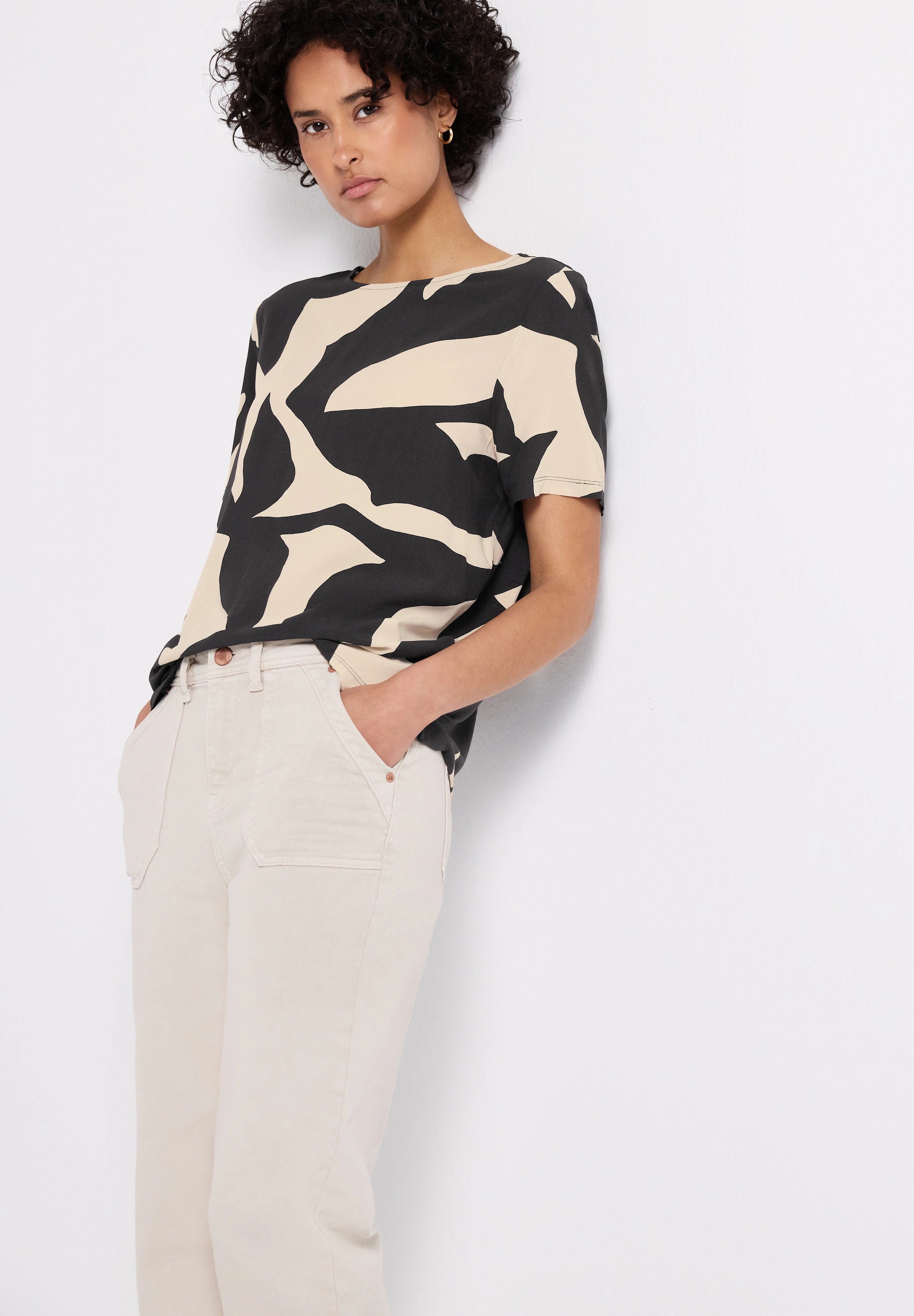 STREET ONE Print-Shirt, im angenehmen Materialmix günstig online kaufen