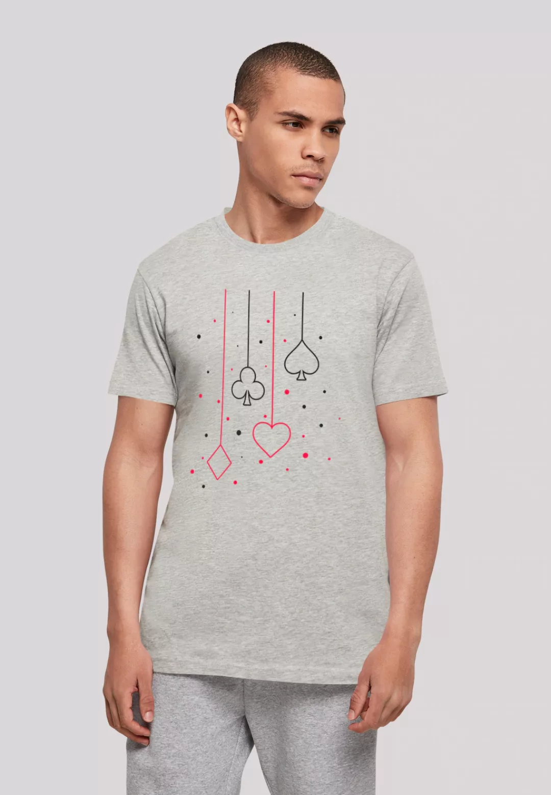 F4NT4STIC T-Shirt "Herz Karo Kreuz Pik", Print günstig online kaufen