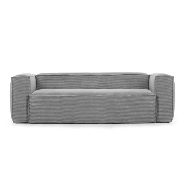 Natur24 Sofa Sofa Blok 2-Sitzer grau 210cm Couch Sitzgelegenheit günstig online kaufen