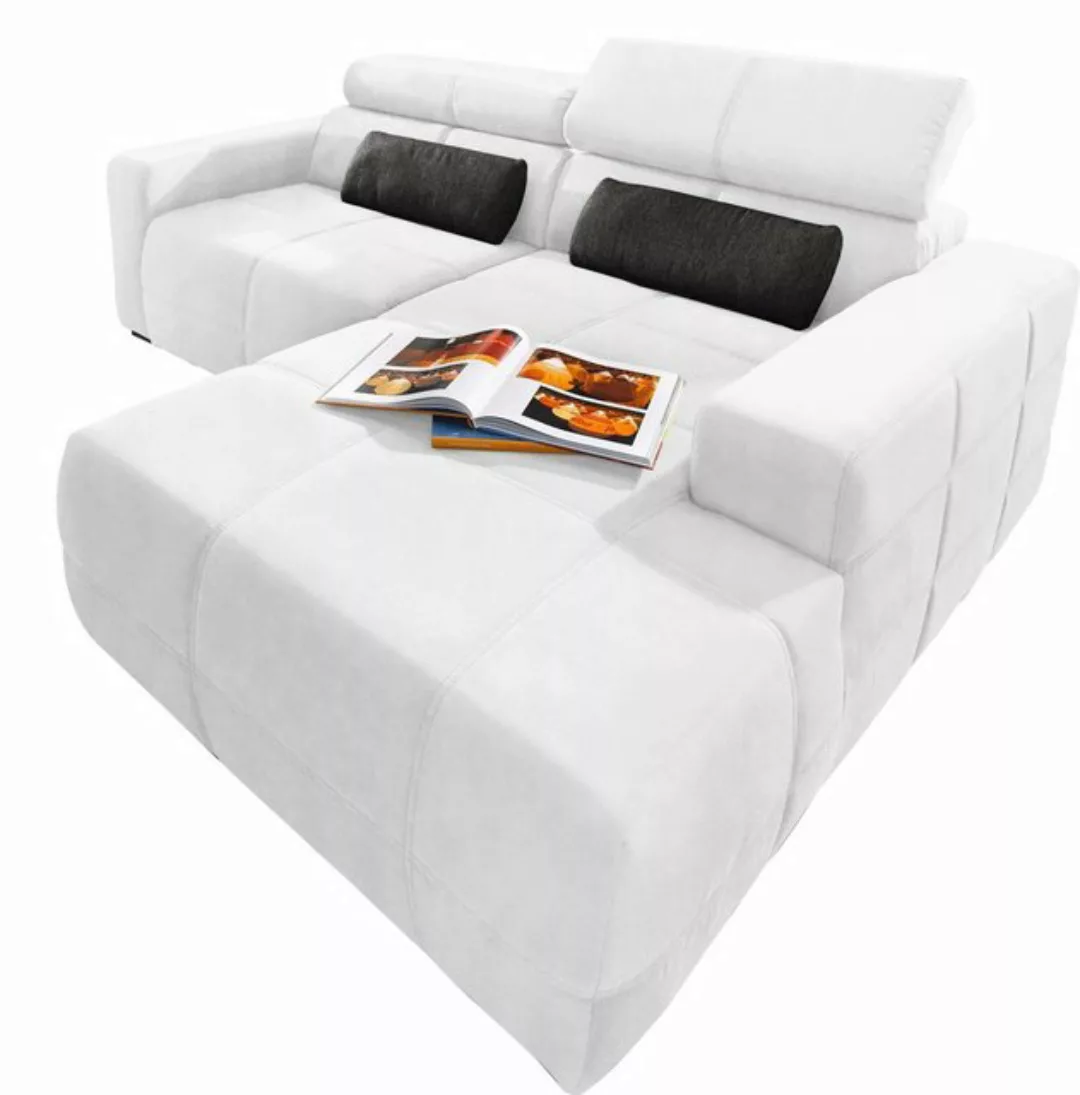 DOMO collection Ecksofa Brandon kleine Ausführung B/T/H: 214/100/80 cm, Mit günstig online kaufen