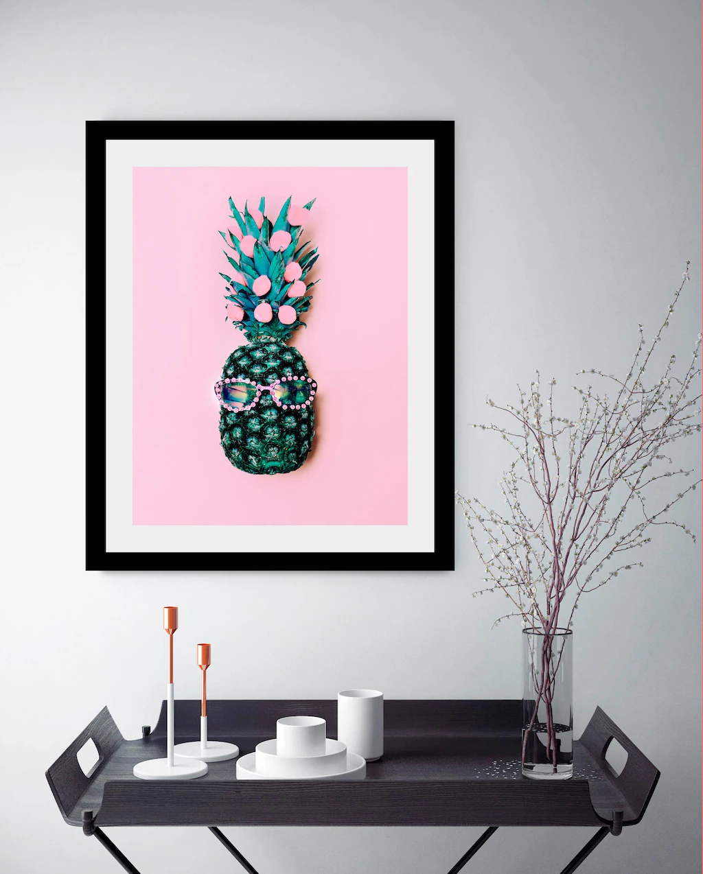 queence Bild "Ananas", in 3 Größen, gerahmt günstig online kaufen