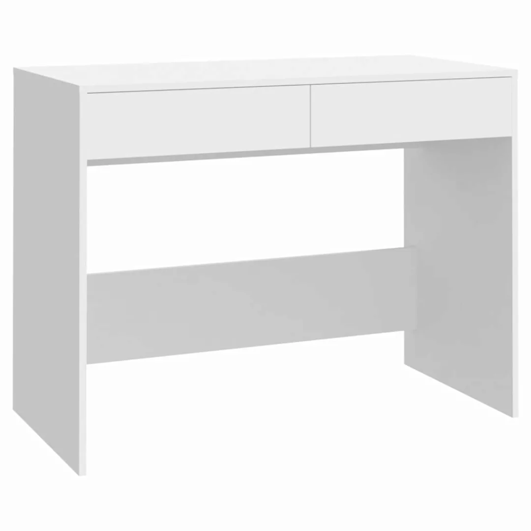 Schreibtisch Weiß 101x50x76,5 Cm Spanplatte günstig online kaufen