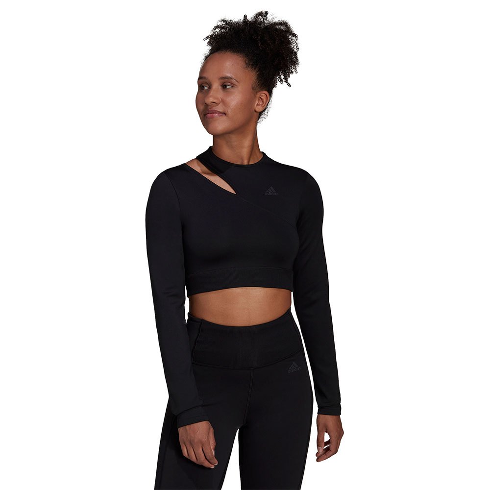 Adidas Training Crop Langarm-t-shirt XS Black günstig online kaufen