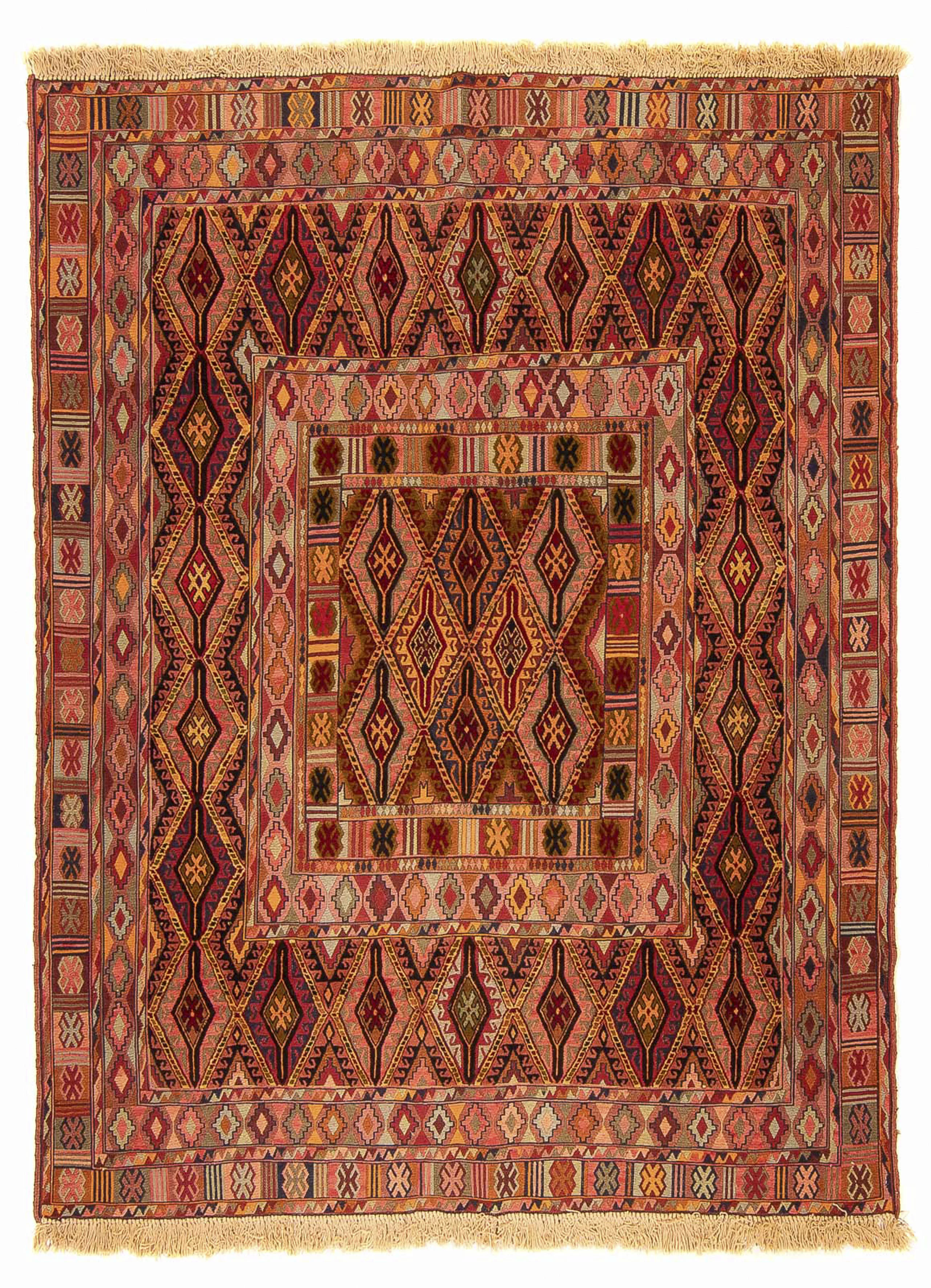 morgenland Wollteppich »Kelim - Oriental - 175 x 147 cm - mehrfarbig«, rech günstig online kaufen