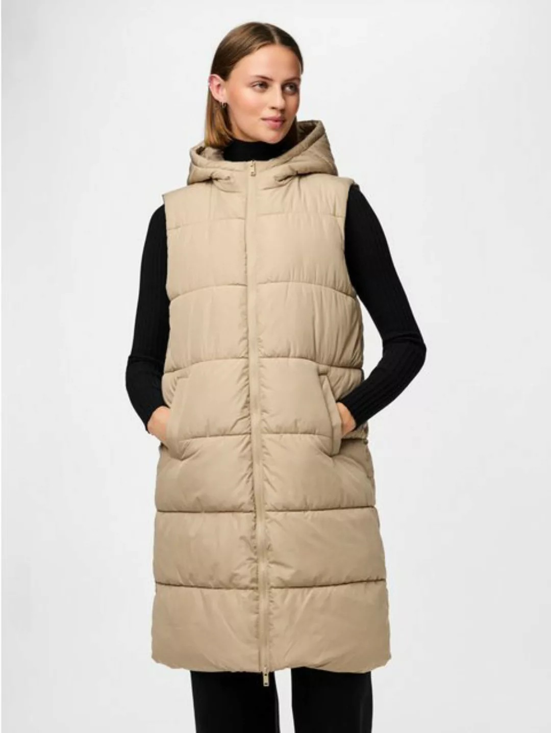 pieces Steppweste "PCBEE NEW LONG PUFFER VEST NOOS BC" günstig online kaufen