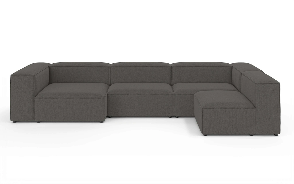 INOSIGN Wohnlandschaft "HAILY U-Form mit Ottomane links/rechts, Maße B/T/H: günstig online kaufen