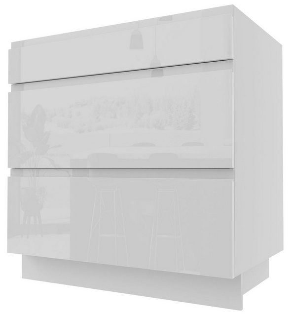 Feldmann-Wohnen Unterschrank Florence (Florence, 1-St) 80cm Front- & Korpus günstig online kaufen