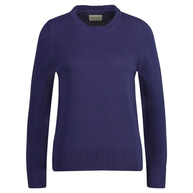 Gant Strickpullover CLASSIC COTTON C-NECK, DUSTY NAVY günstig online kaufen