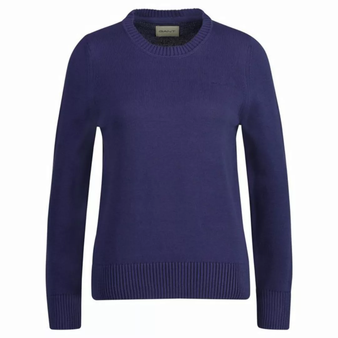 Gant Strickpullover CLASSIC COTTON C-NECK, DUSTY NAVY günstig online kaufen