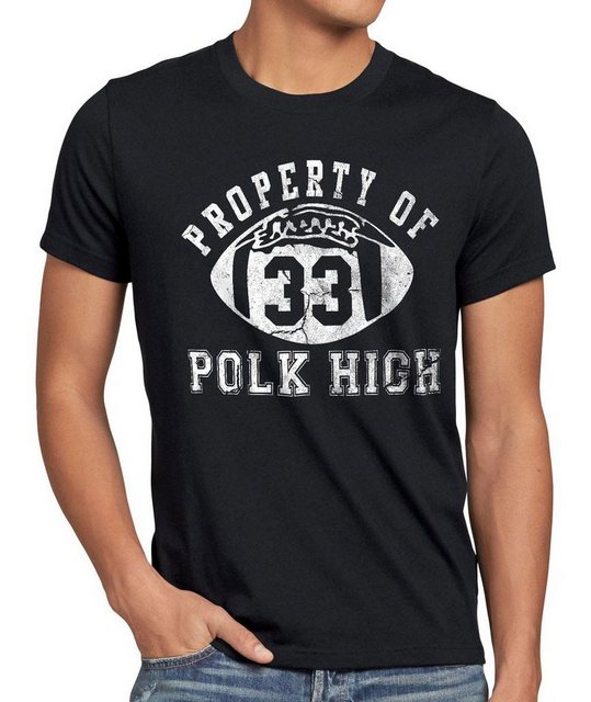 style3 T-Shirt Property of Polk High nette football bundy schrecklich famil günstig online kaufen