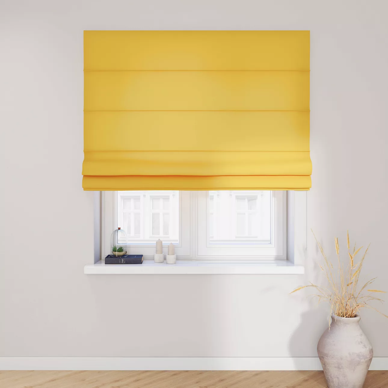 Dekoria Raffrollo Capri, gelb, 120 x 150 cm günstig online kaufen