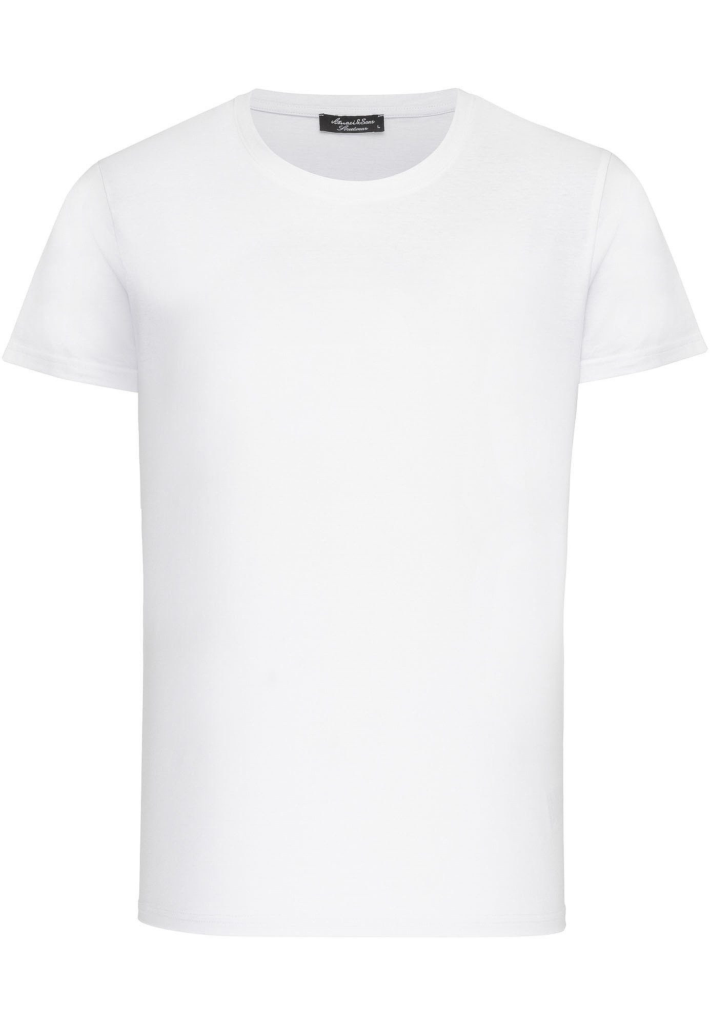 Amaci&Sons T-Shirt LANCASTER Basic T-Shirt mit günstig online kaufen