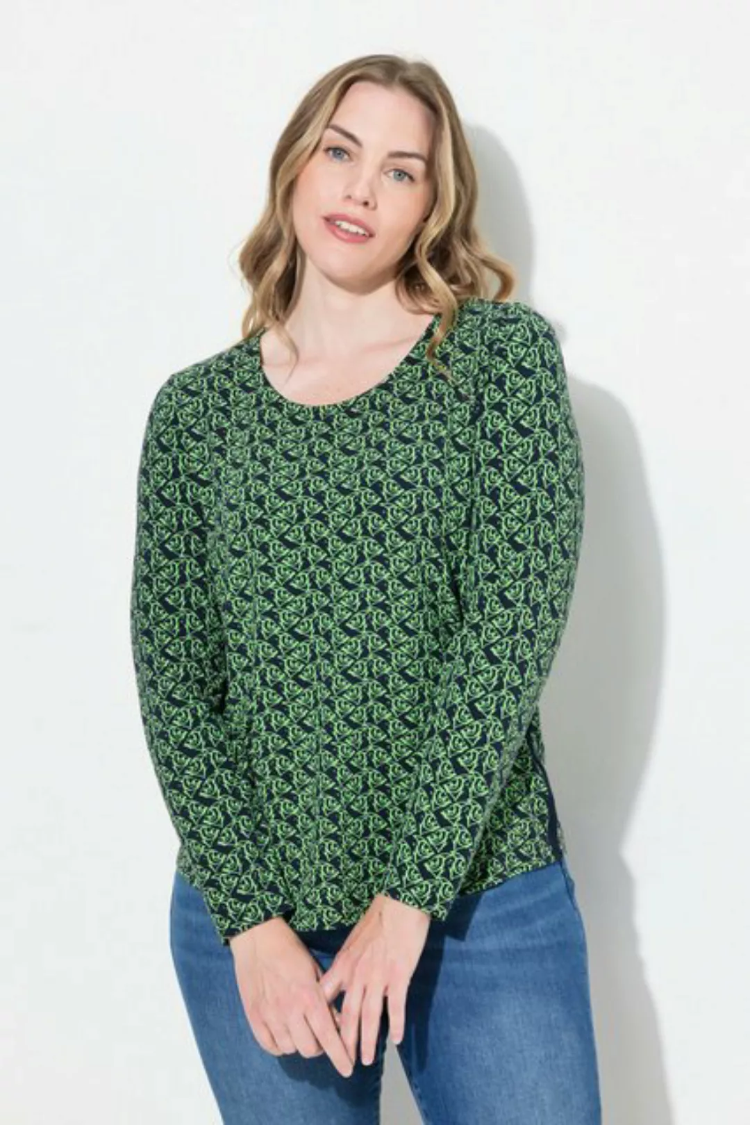 Laurasøn Rundhalsshirt T-Shirt Rundhals Langarm OEKO-TEX Made in Green günstig online kaufen