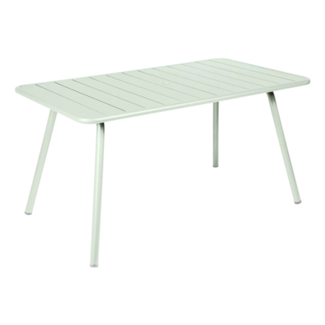 rechteckiger Tisch Luxembourg metall grün / 6 Personen - 143 x 80 cm - Alum günstig online kaufen