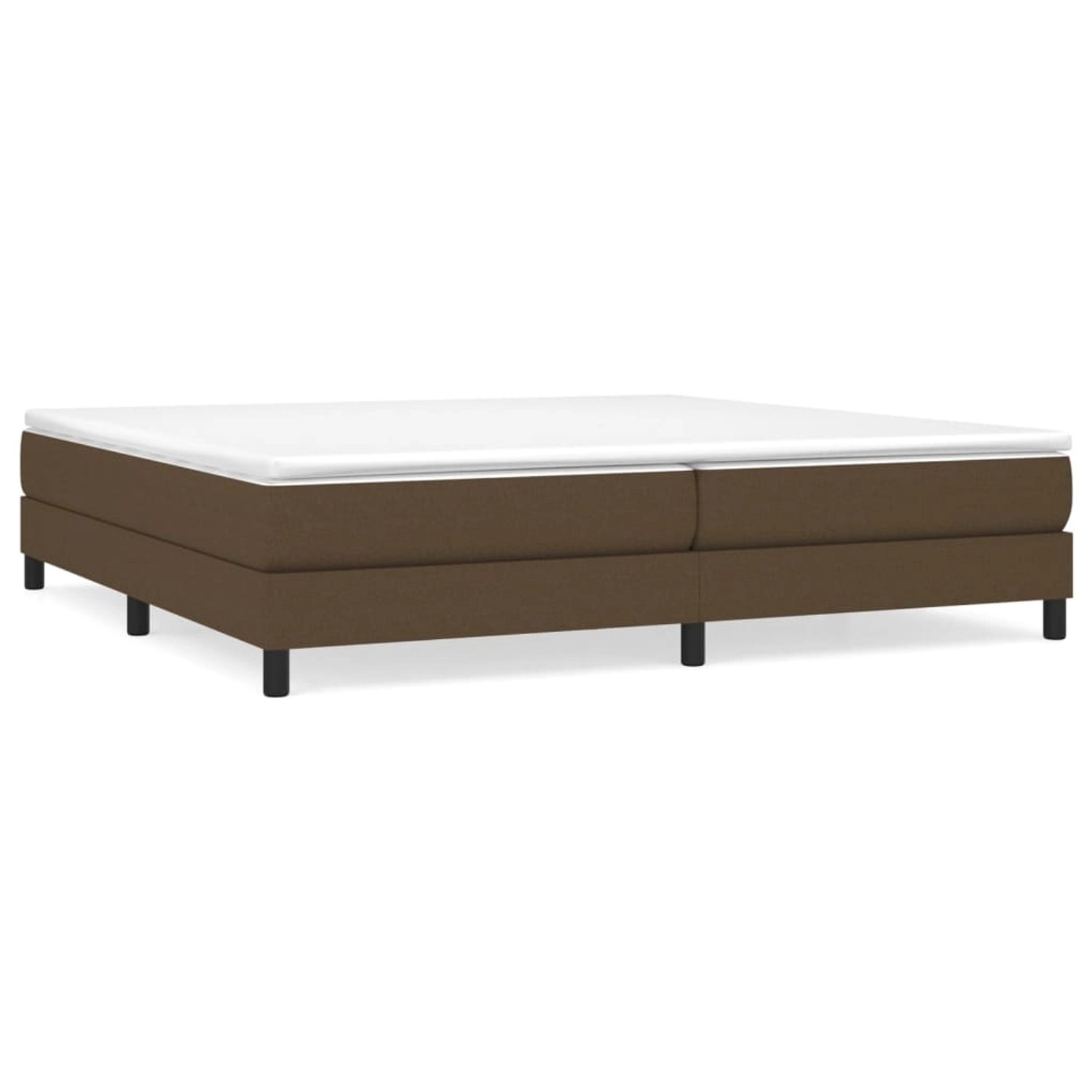 Vidaxl Boxspringbett Dunkelbraun 200x200 Cm Stoff günstig online kaufen