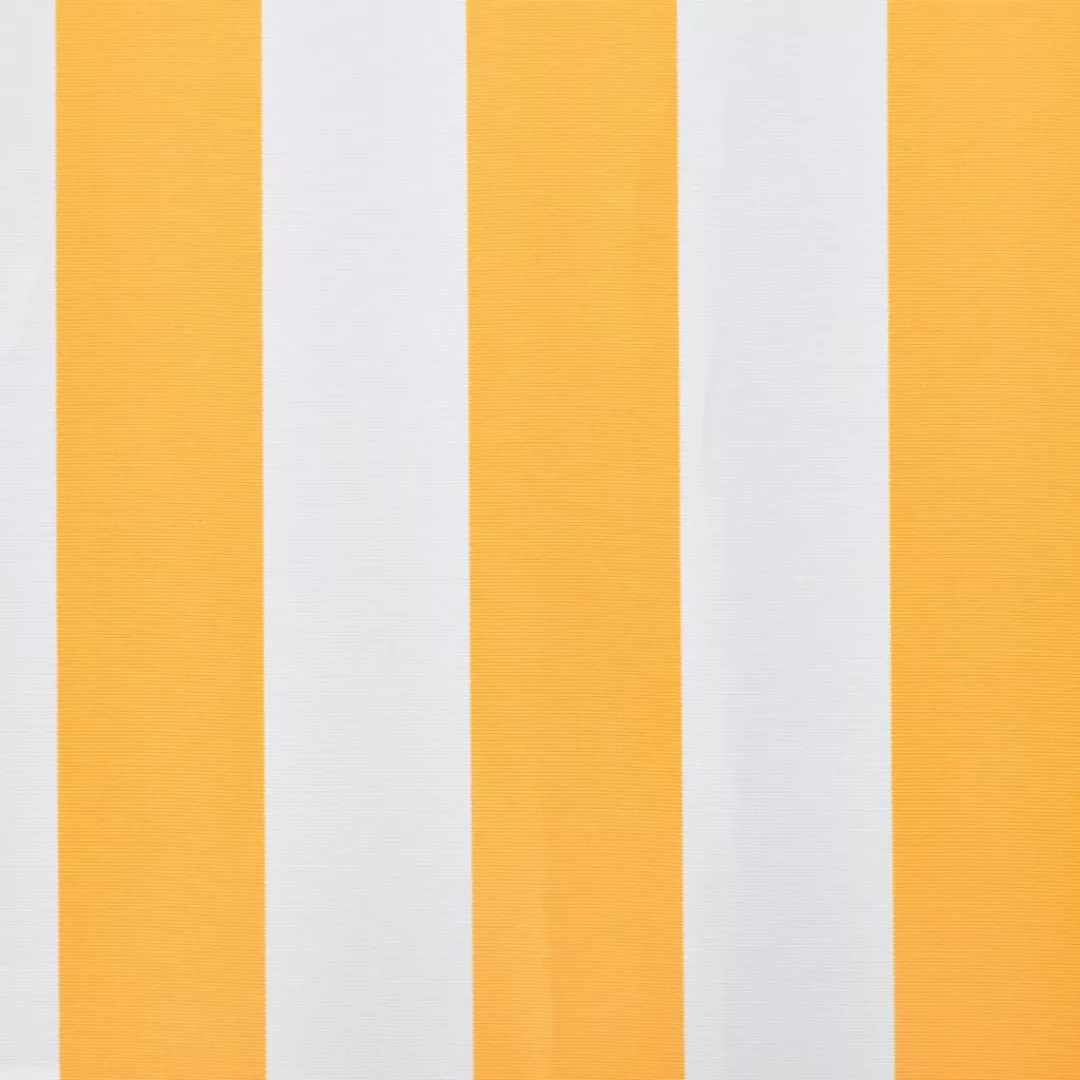 Markisenbespannung Canvas Sonnenblumengelb & Weiß 4x3 M günstig online kaufen