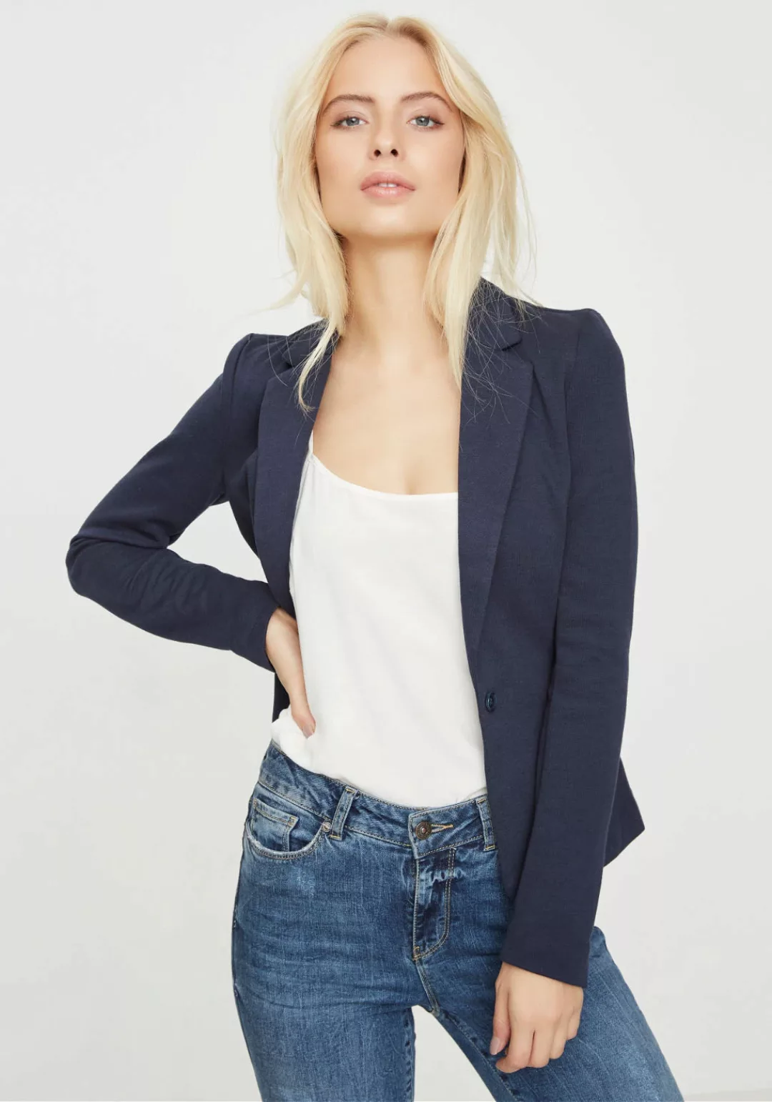 Vero Moda Jerseyblazer "VMJULIANE LS BLAZER DNM EXP" günstig online kaufen