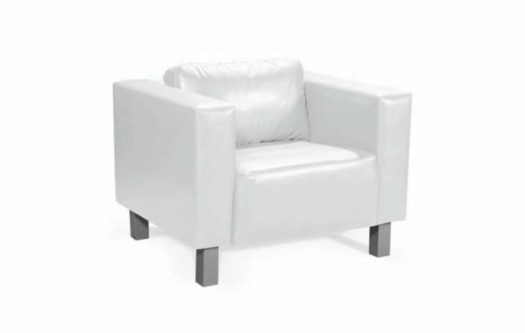 Fun Möbel Polstergarnitur Sofa-Set MAILAND 3-2-1 Sofagarnitur in Kunstleder günstig online kaufen