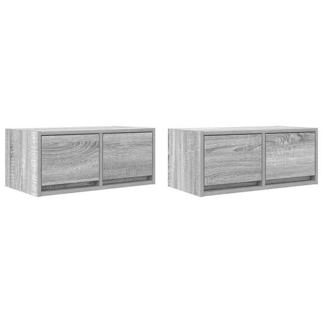 vidaXL TV-Schrank TV-Schränke 2 Stk. Grau Sonoma 60x31x25,5 cm Holzwerkstof günstig online kaufen