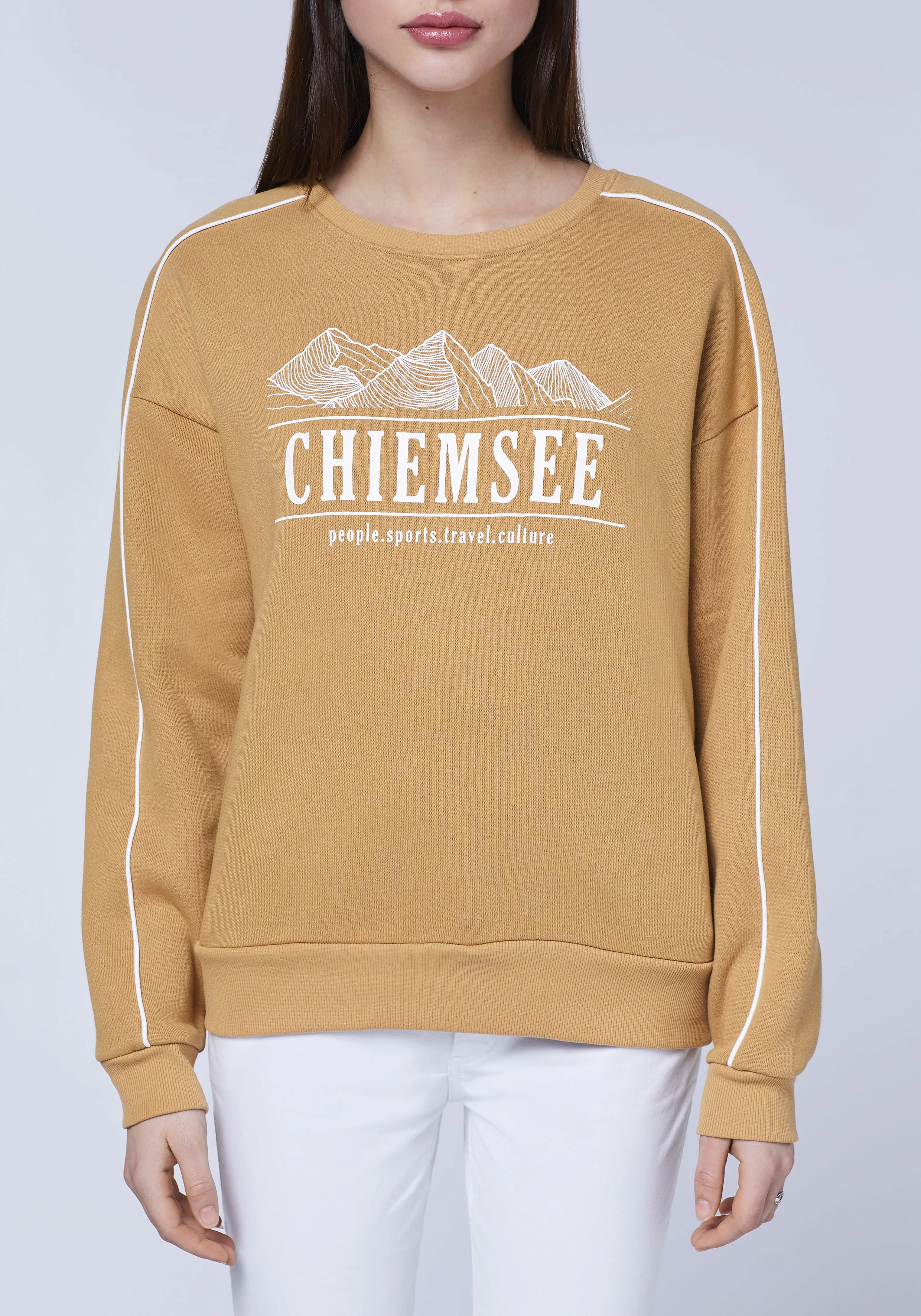 Chiemsee Sweatshirt Sweater in V-Shape mit Printmotiv 1 günstig online kaufen