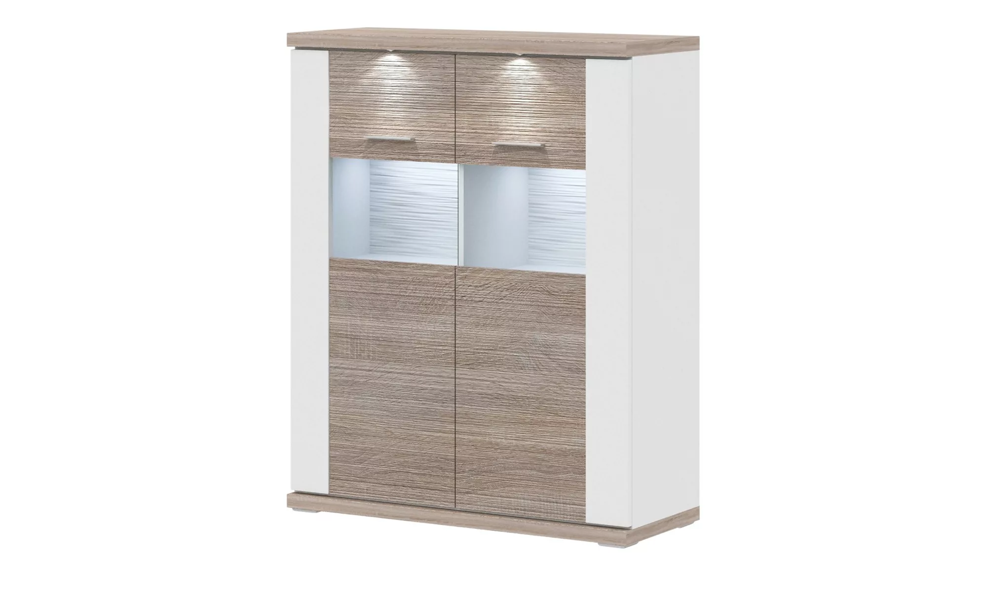 uno Highboard   Titan ¦ holzfarben ¦ Maße (cm): B: 106 H: 131 T: 42.0 Kommo günstig online kaufen