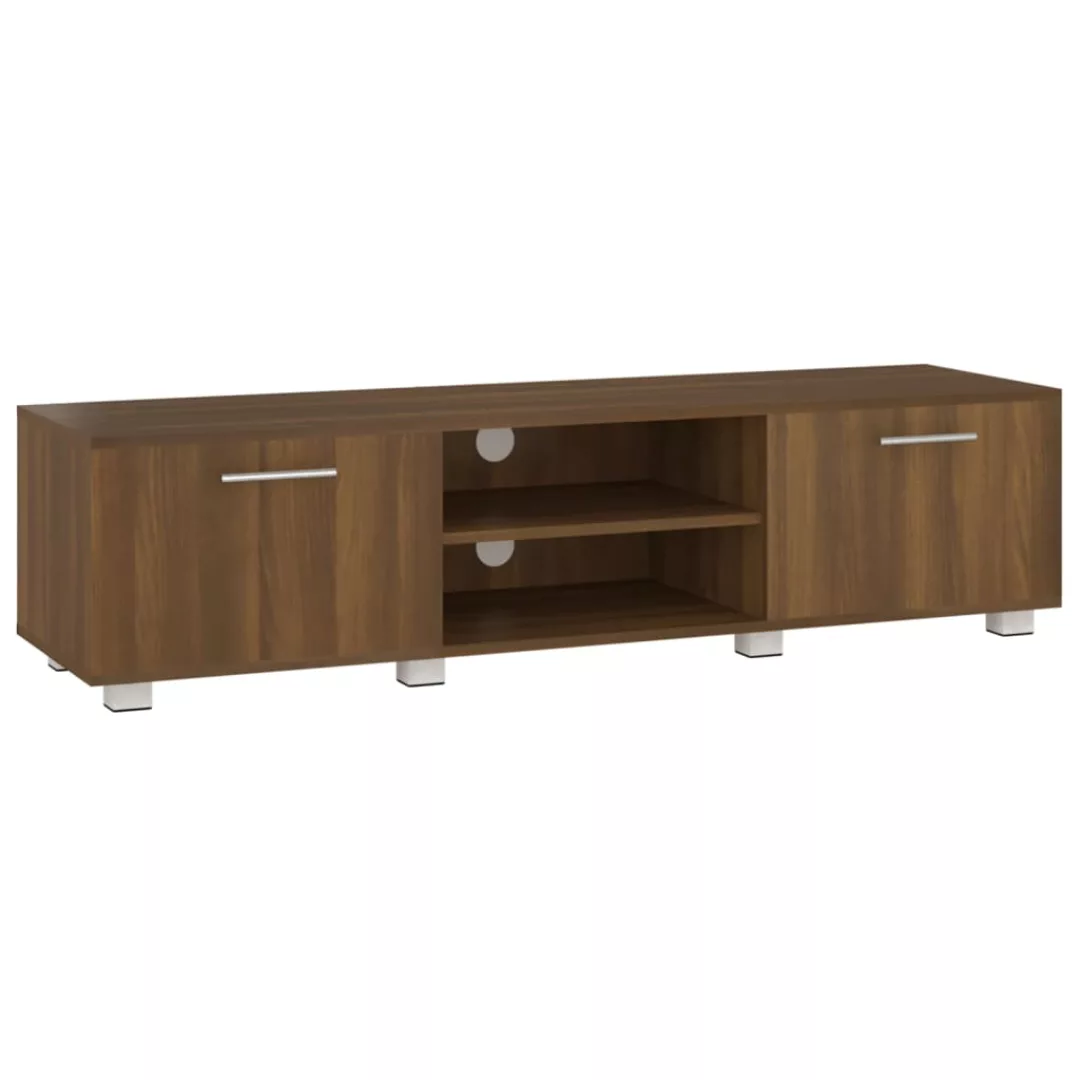 Vidaxl Tv-schrank Braun Eichen-optik 140x40x35 Cm Holzwerkstoff günstig online kaufen