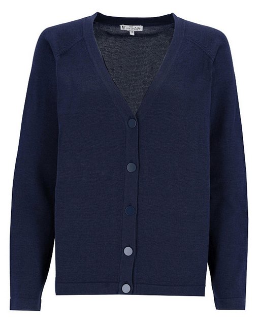 Hajo Strickjacke Cardigan mit V-Ausschnitt günstig online kaufen