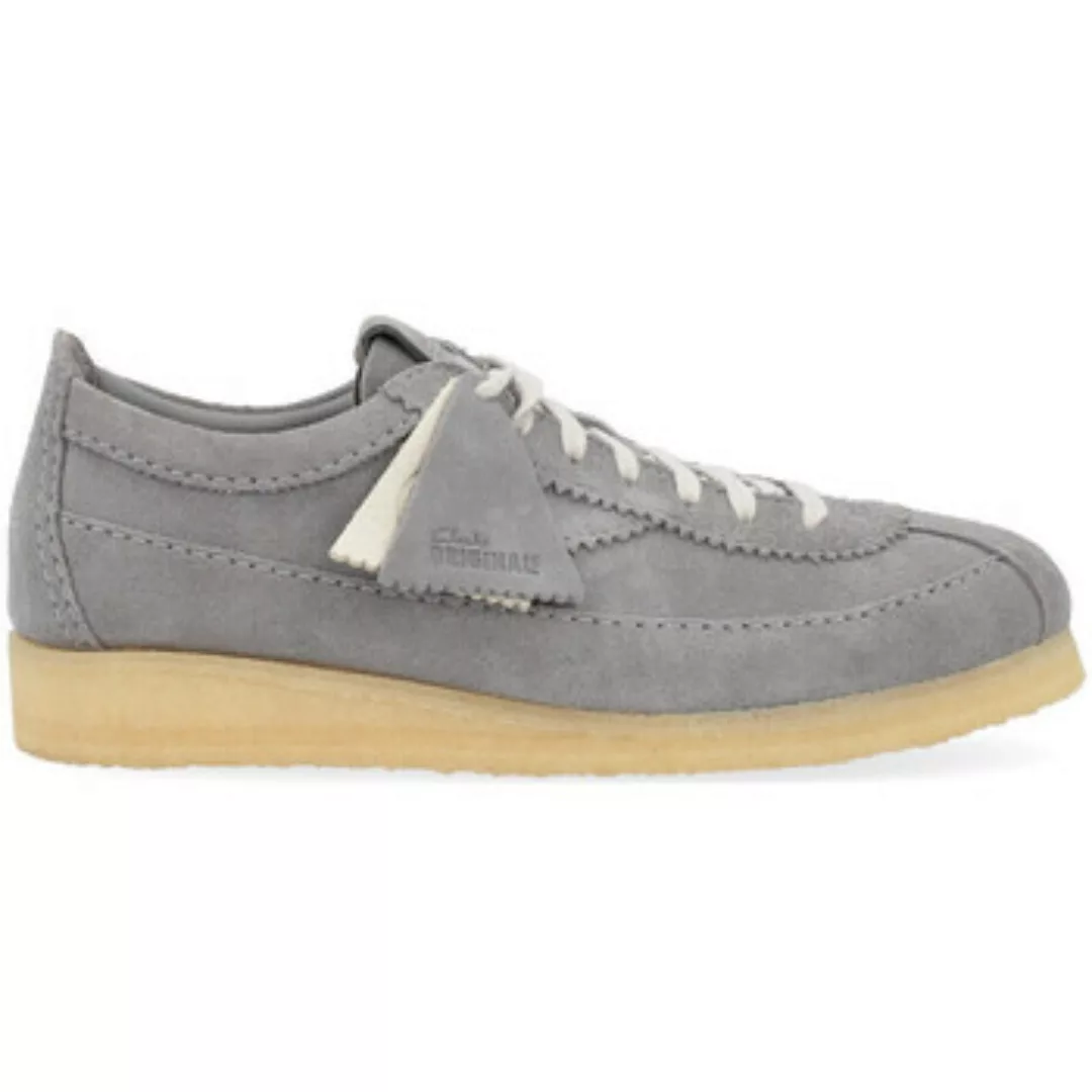 Clarks  Sneaker Sneaker Clarks Wallabee aus grauem Wildleder günstig online kaufen