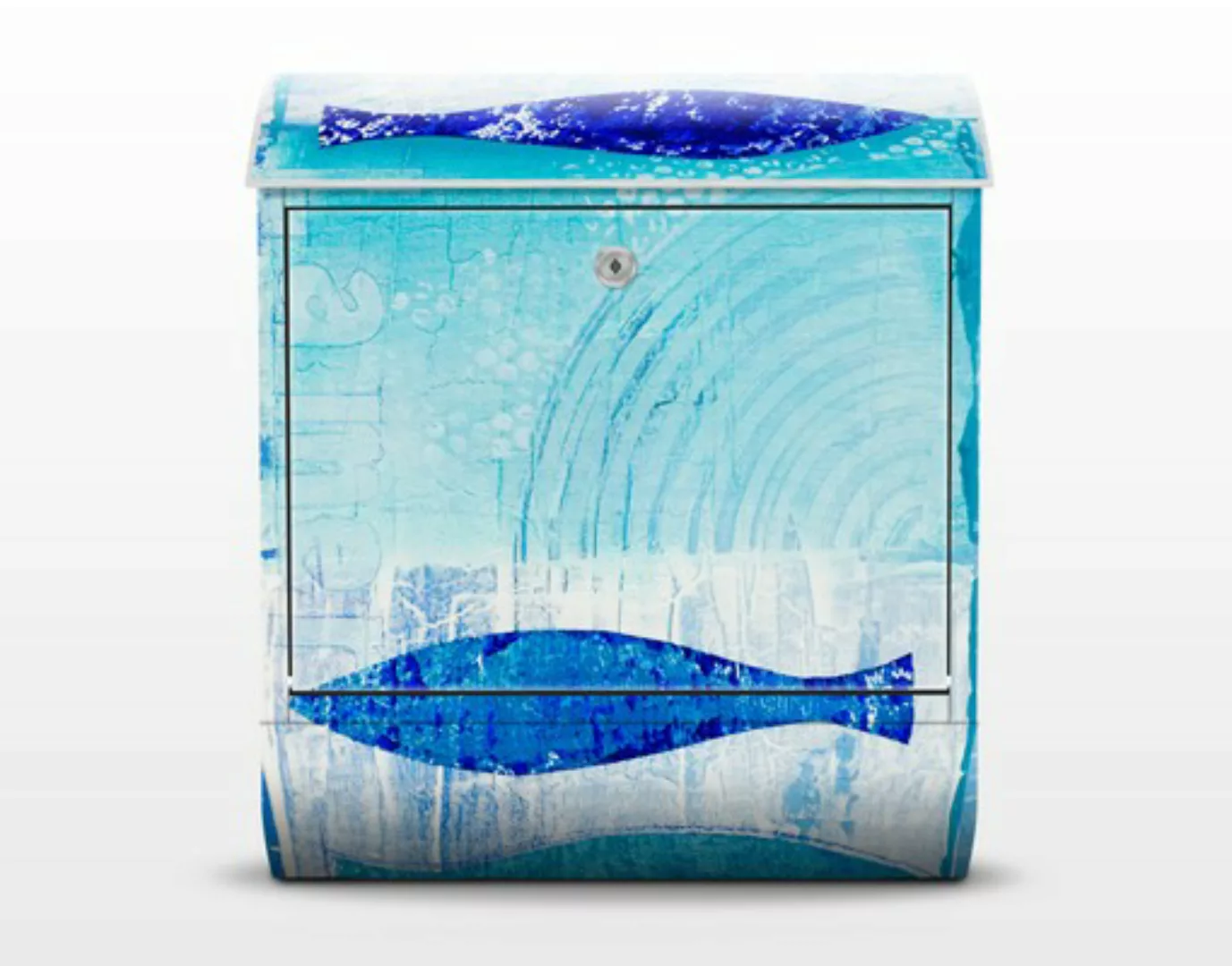 Briefkasten Tiere Fish in the blue günstig online kaufen