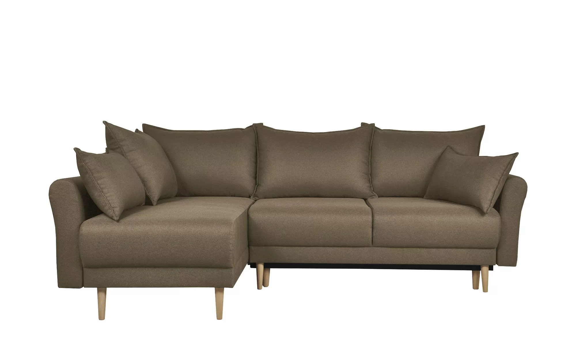 Ecksofa - braun - 88 cm - Polstermöbel > Sofas > Ecksofas - Möbel Kraft günstig online kaufen