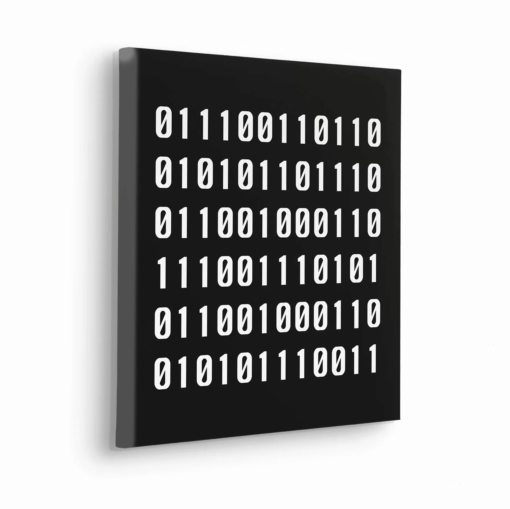 Komar Leinwandbild "Typo Naughty Binary", (1 St.), 40x40 cm (Breite x Höhe) günstig online kaufen