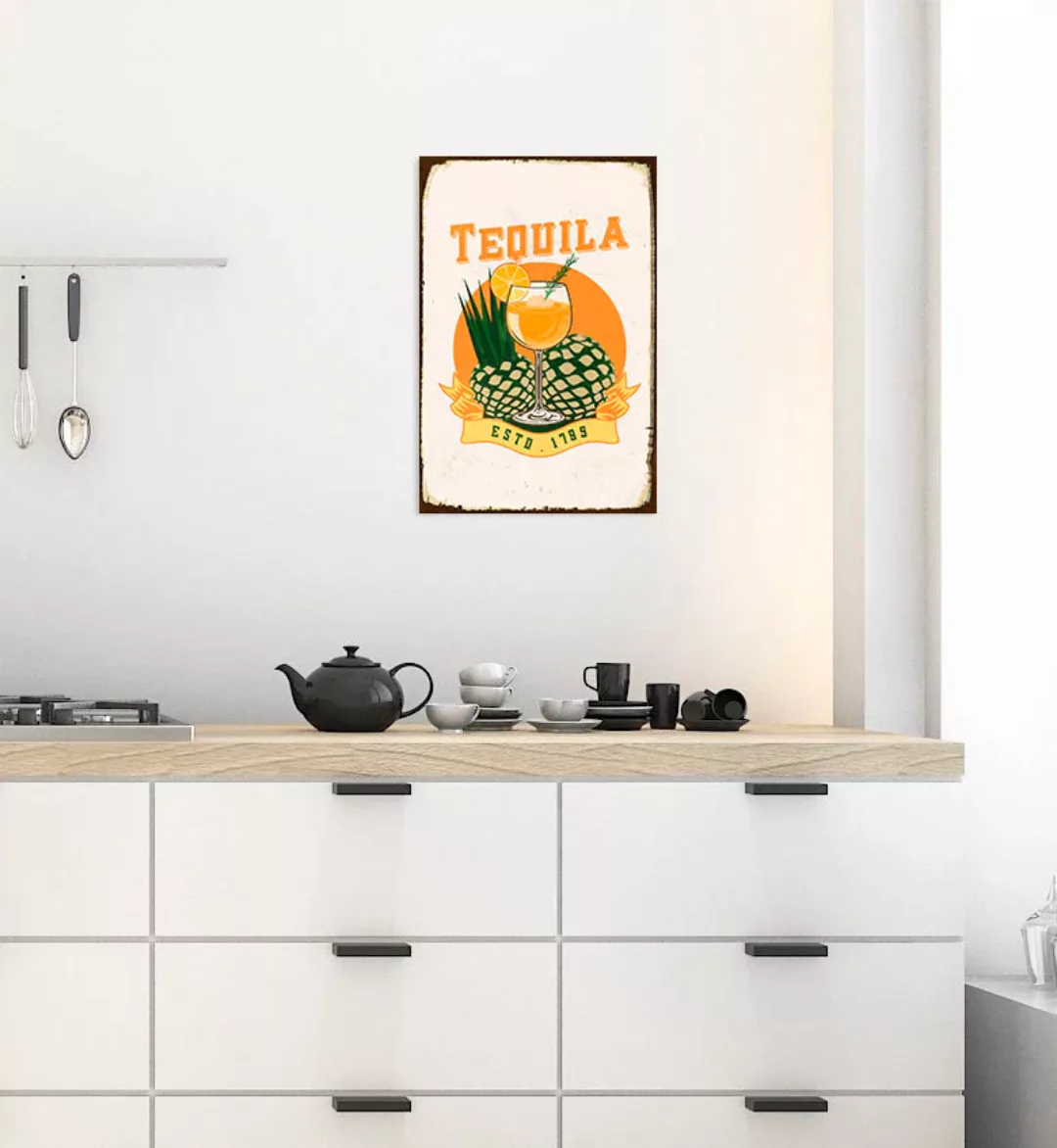 queence Metallbild "Tequila", (1 St.), Stahlschilder günstig online kaufen