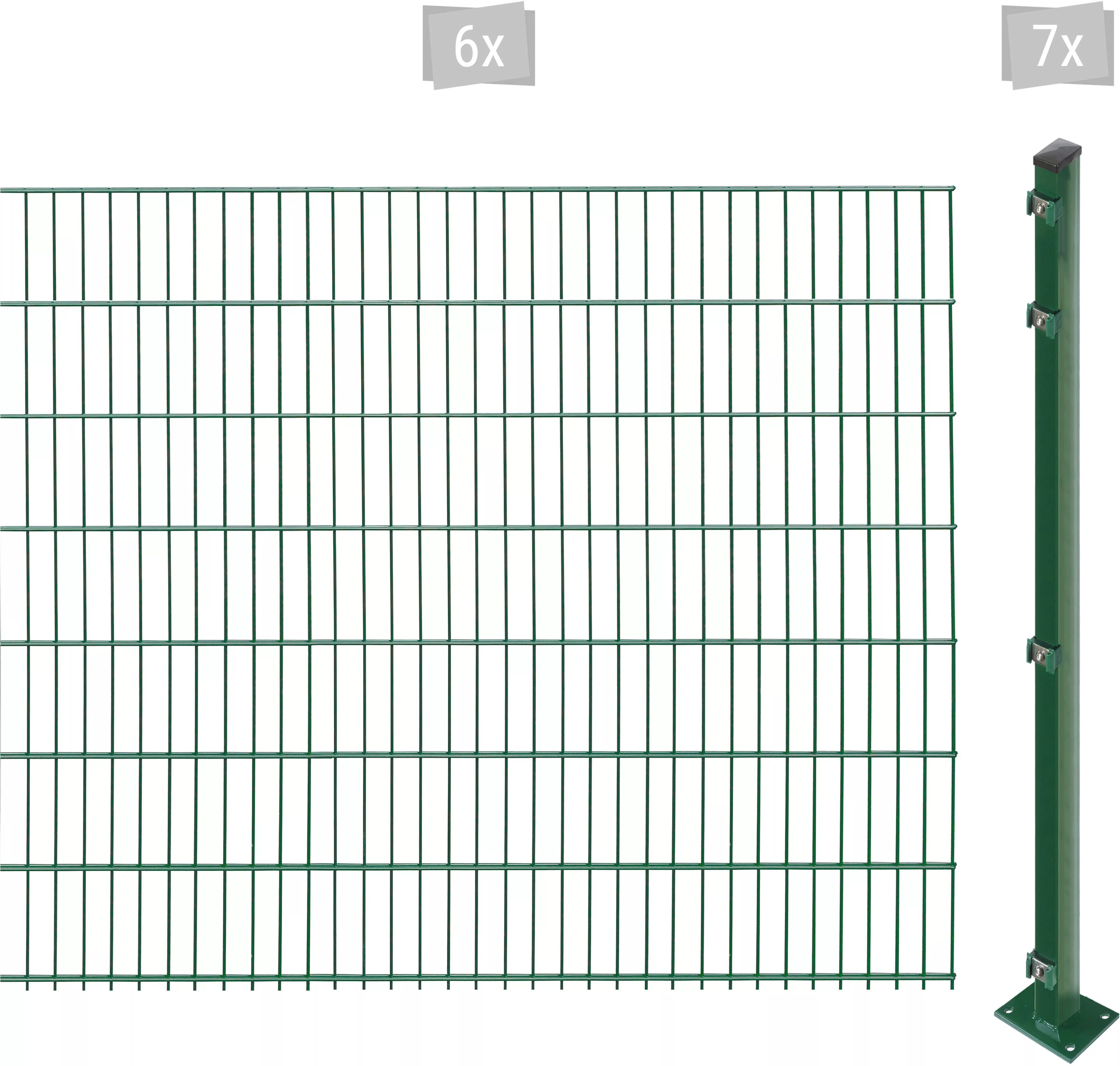 Arvotec Doppelstabmattenzaun "EASY 143 zum Aufschrauben", Zaunhöhe 143 cm, günstig online kaufen