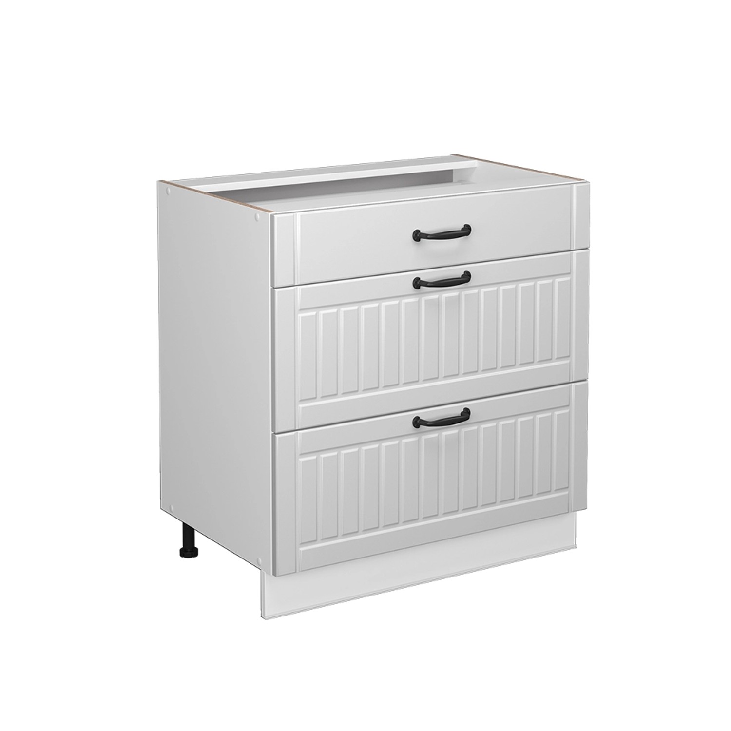Vicco Unterschrank Fame-Line, Weiß Landhaus/Weiß, 80 günstig online kaufen