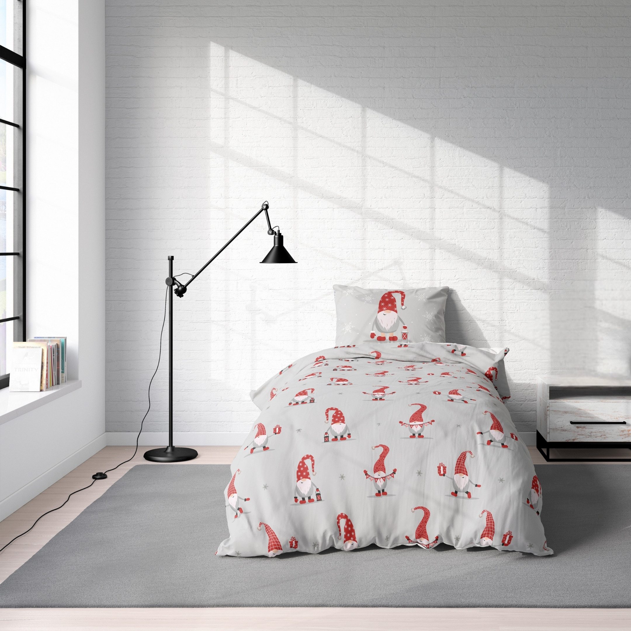 MTOnlinehandel Bettwäsche Wichtelfreude Biber/ Flanell 135x200 günstig online kaufen