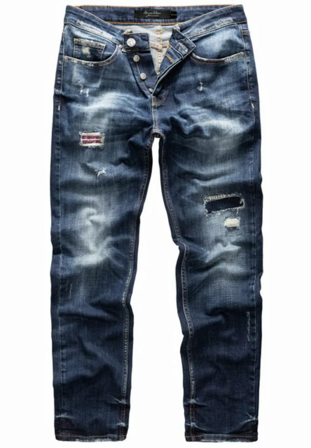 Amaci&Sons Straight-Jeans KANSAS Regular Fit Destroyed Jeans günstig online kaufen