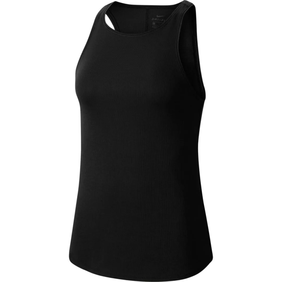 Nike Lux Rib Yoga Ärmelloses T-shirt L Black / Dark Smoke Grey günstig online kaufen