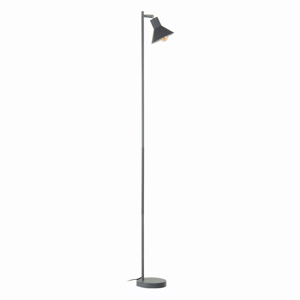 Stehlampe 15,5 X 15,5 X 143 Cm Grau Metall günstig online kaufen