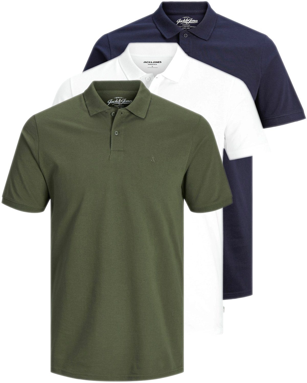 Jack & Jones Poloshirt (3er-Pack) in günstig online kaufen