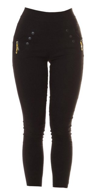 Koucla Leggings highwaist mit Taschen, unifarben - elegant schick Business günstig online kaufen