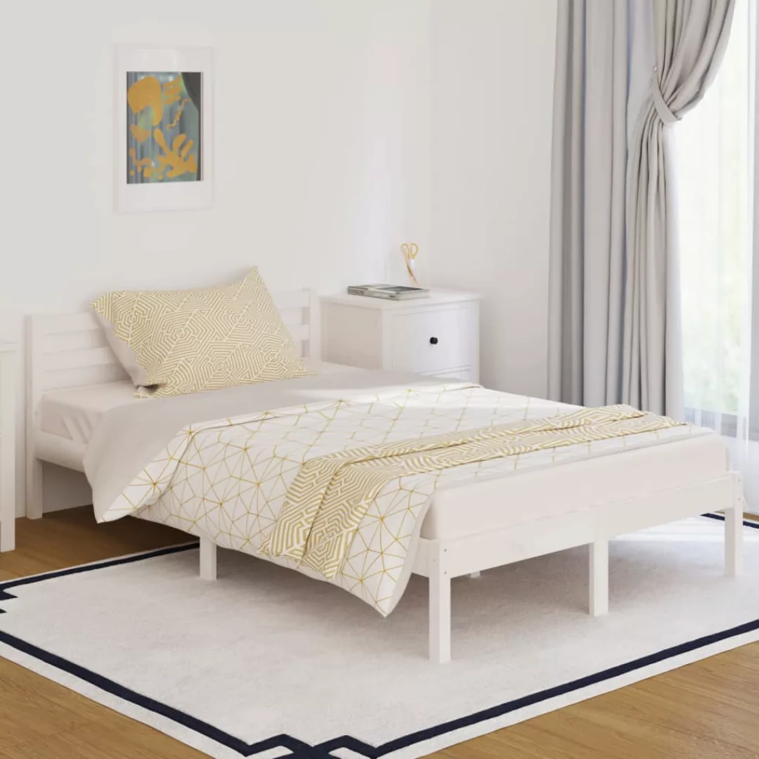 Vidaxl Tagesbett Massivholz Kiefer 120x200 Cm Weiß günstig online kaufen