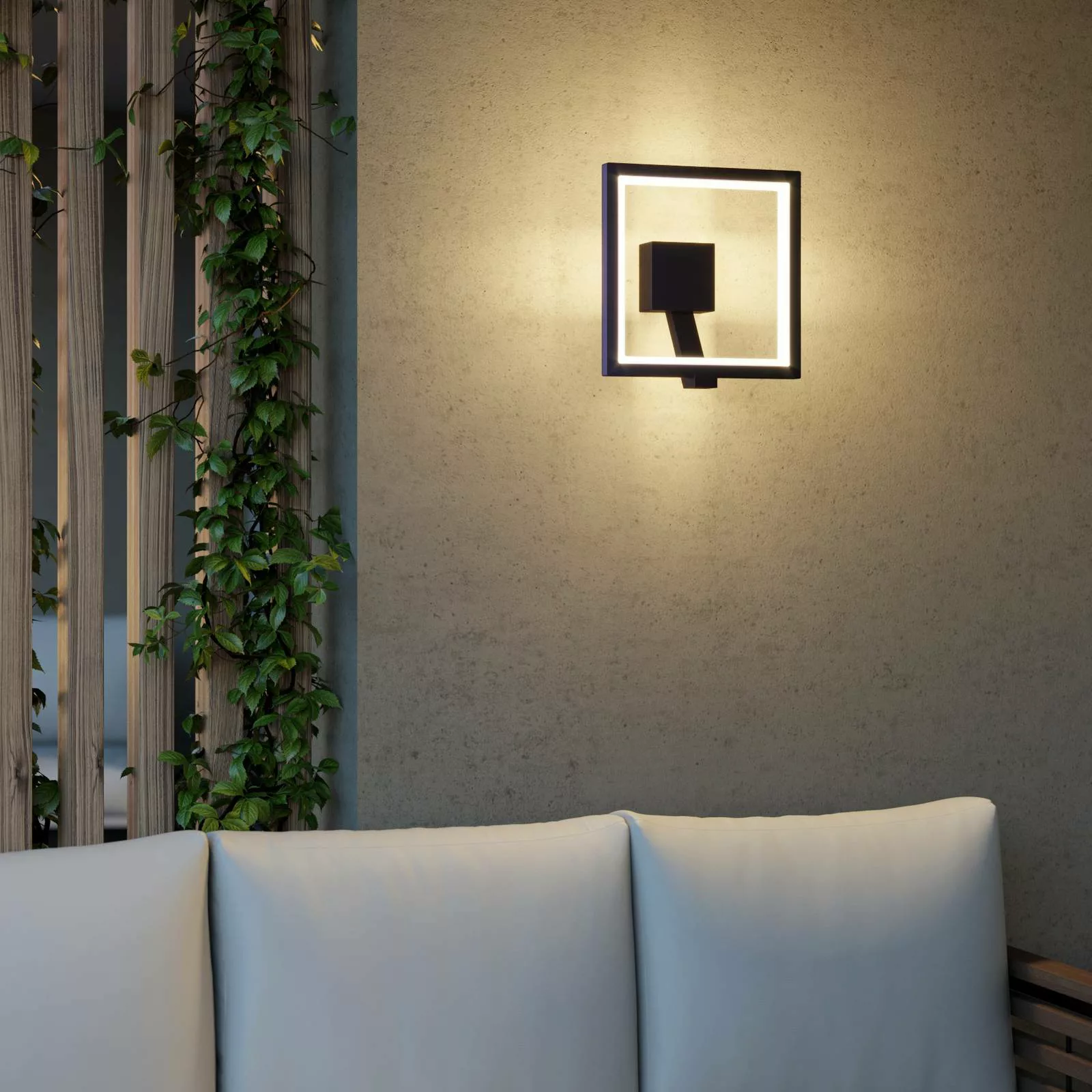 LED-Außenwandlampe Square, graphitgrau günstig online kaufen