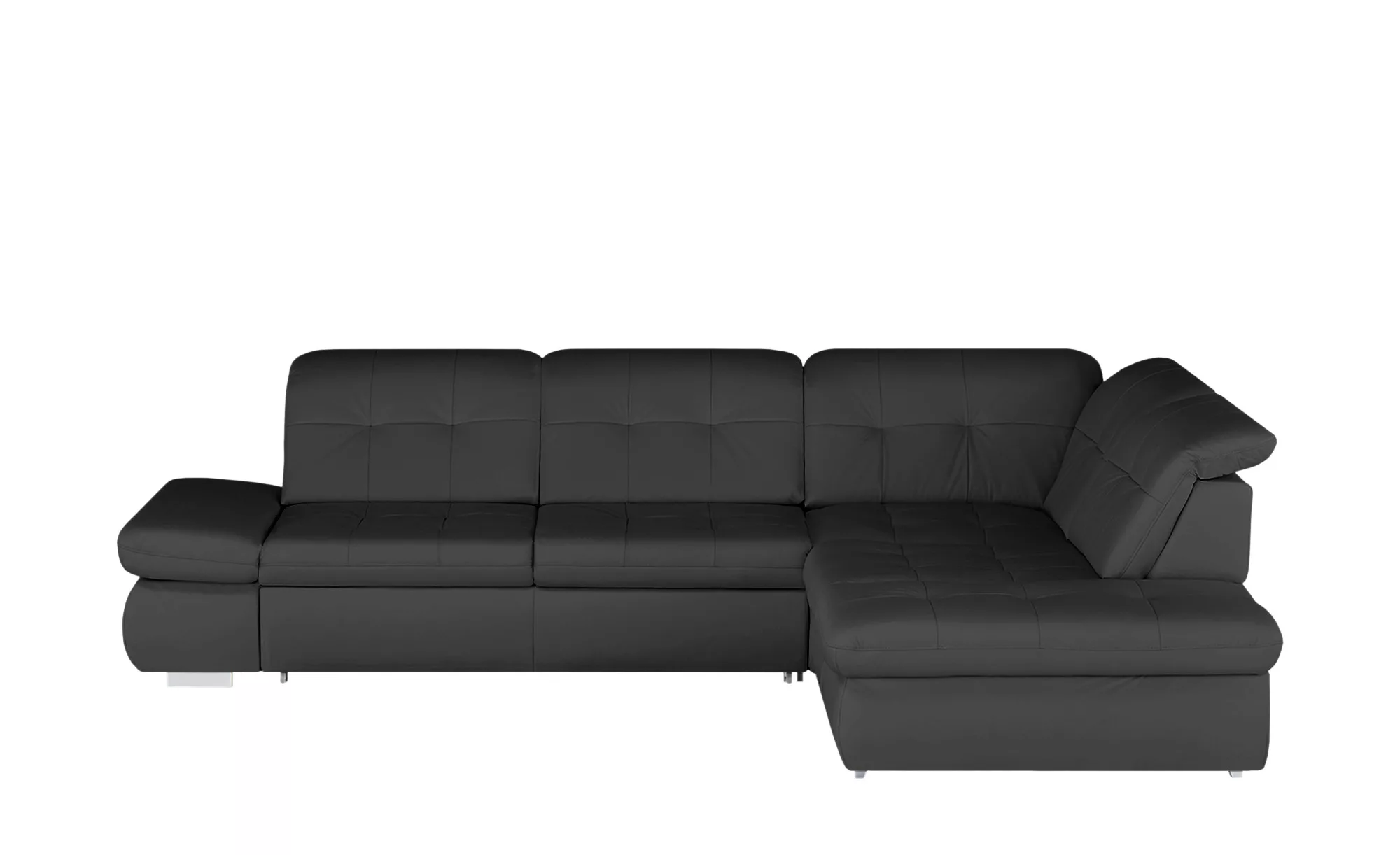 meinSofa Ecksofa Leder  Spencer - schwarz - Polstermöbel > Sofas > Ecksofas günstig online kaufen